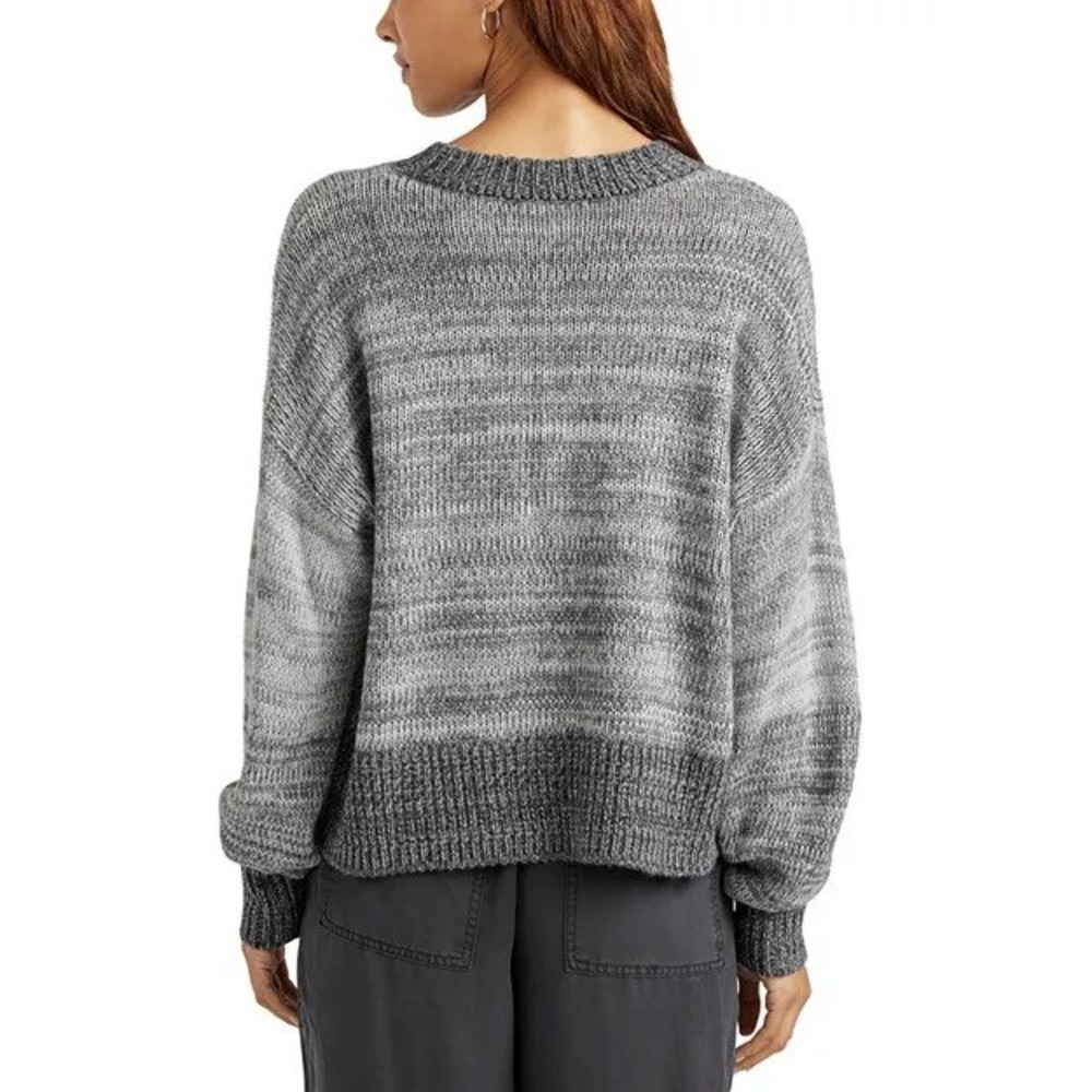 Splendid Collection Grey Mixed Knit Sweater Cashmere Wool Blend XL Cozy Fit - Picture 9 of 10